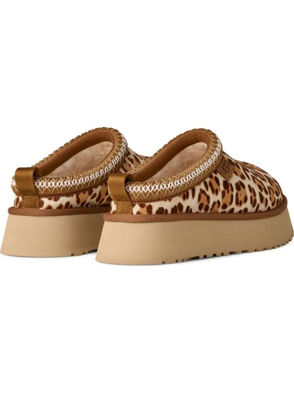 UGG Tazz Plains Leopard Print Slippers Felicity Leopard Jasmine Size 8 / 10 NEW - Picture 7 of 16